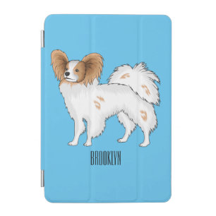 Papillon dog cartoon illustration iPad mini cover