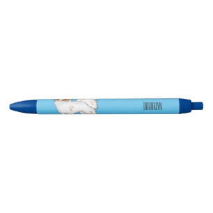 Papillon dog cartoon illustration pen
