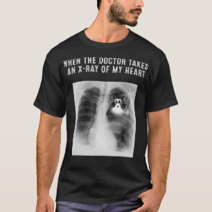 PAPILLON Dog Doctor Takes An XRay Of My Heart  T-Shirt