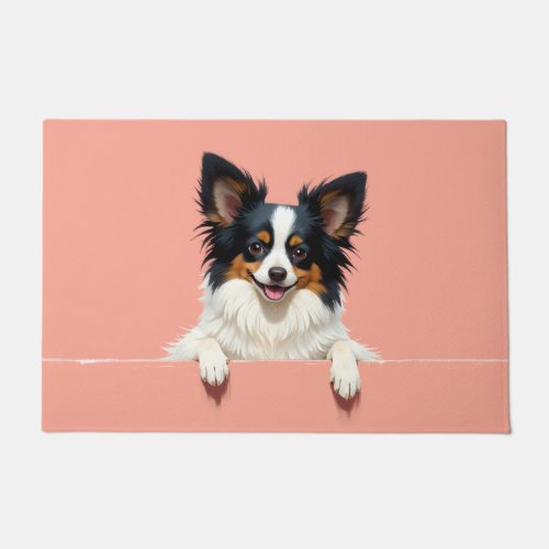 Papillon Dog Doormat Art