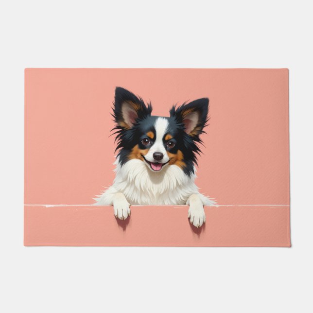 Papillon Dog Doormat Art (Front)