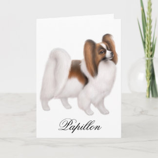 Papillon Dog Greeting Card