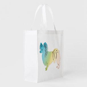 Papillon Dog Grocery Bag