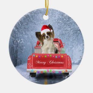 USA Handcrafted Papillon Dog Memorial Holiday Keepsake Christmas Ornam –  House of Morgan Pewter