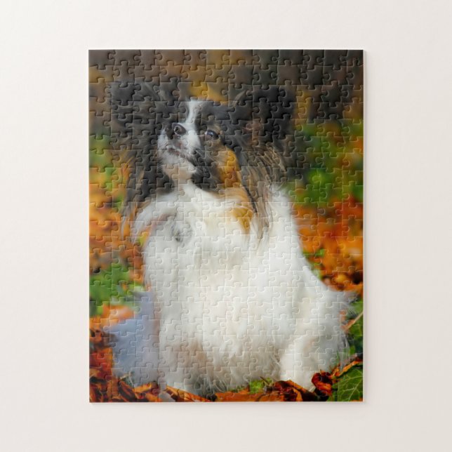 Papillon Dog. Jigsaw Puzzle (Vertical)