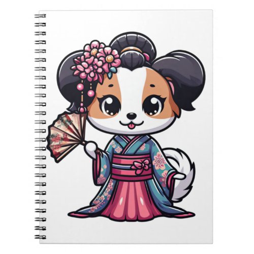 Papillon Dog Kimono   Notebook