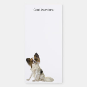 Papillon Dog Love Magnetic Notepad
