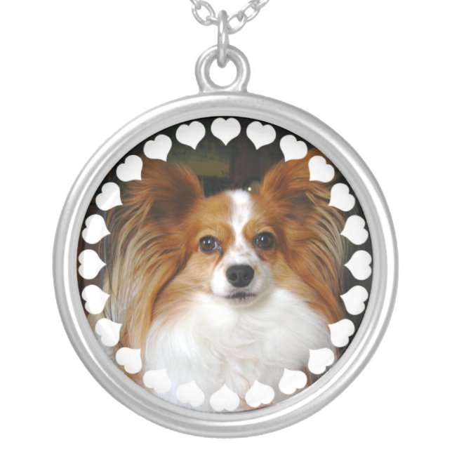 Papillon Dog Necklace (Front)