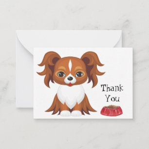 Papillon Dog Note Card