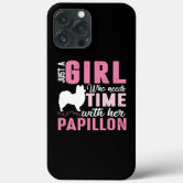 Papillon dog at the beach iPhone Case by Papillondream