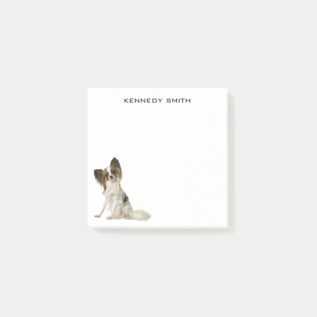 Papillon Dog Photo Personalized Notes (Front)