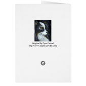 PAPILLON DOG PROFILE CUSTOMIZE Card (Back)