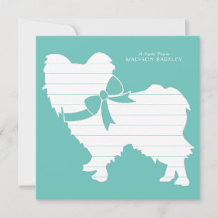 Papillon Dog Puppy Thank You Card