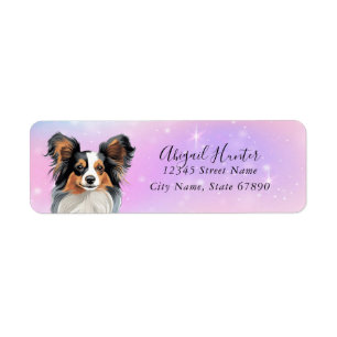 Papillon Dog Return Address Labels