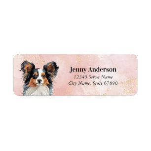 Papillon Dog Return Address Labels