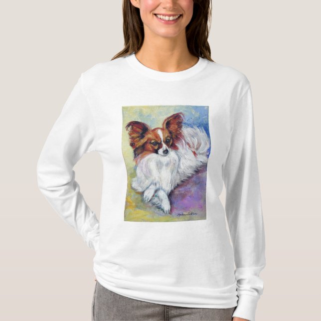 Papillon Dog Tee Shirt (Front)