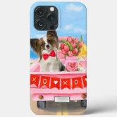 Papillon dog at the beach iPhone Case by Papillondream