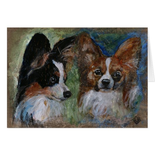 Papillon Dogs Cards (Front Horizontal)