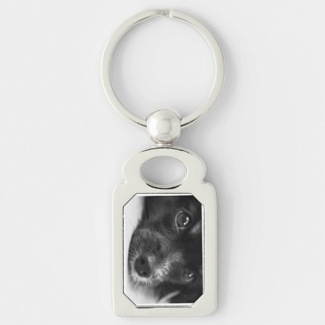 papillon face keychain (Front)