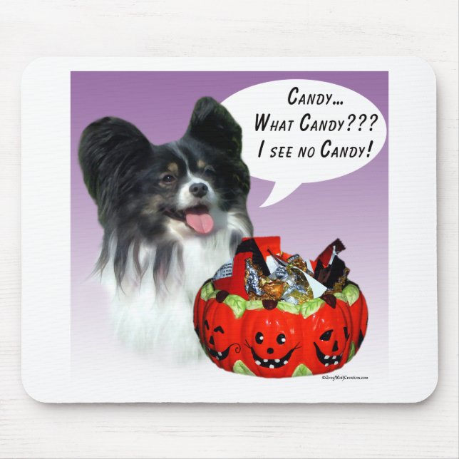 Papillon Halloween Candy Mouse Pad (Front)