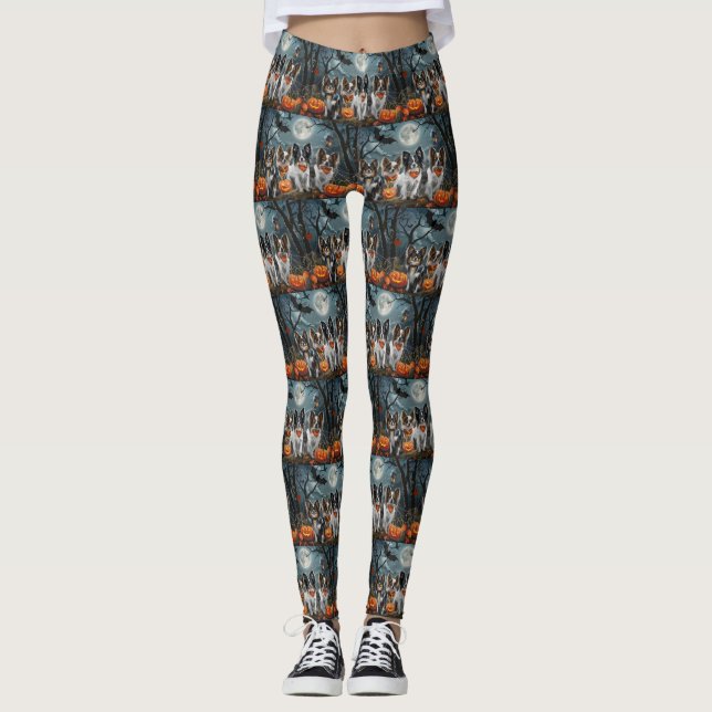 Papillon Halloween Spooky Leggings (Front)