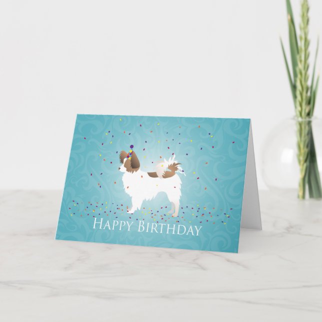 Papillon - Happy Birthday Card (Front)