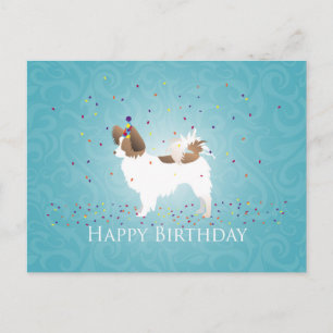 Papillon - Happy Birthday Postcard