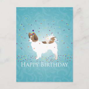 Papillon - Happy Birthday Postcard