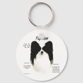 Papillon History Design Keychain