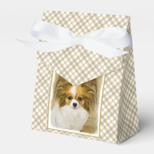 Papillon Hound Tri Painting _ Original Dog Art Favor Boxes