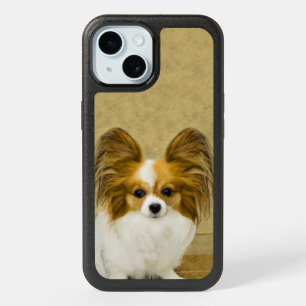 Papillon (Hound Tri) Painting - Original Dog Art O iPhone 15 Case