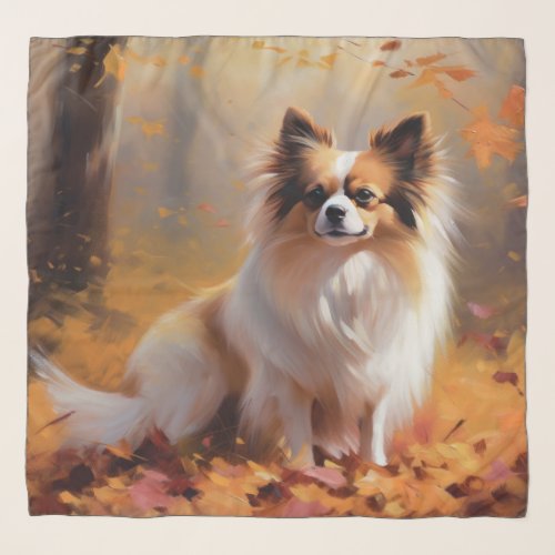 Papillon in Autumn Leaves Fall Inspire  Scarf