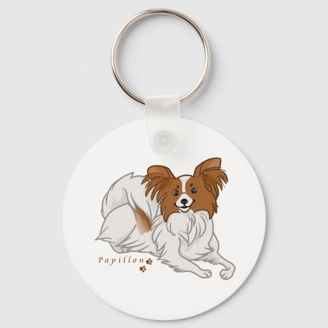 papillon keychain (Front)