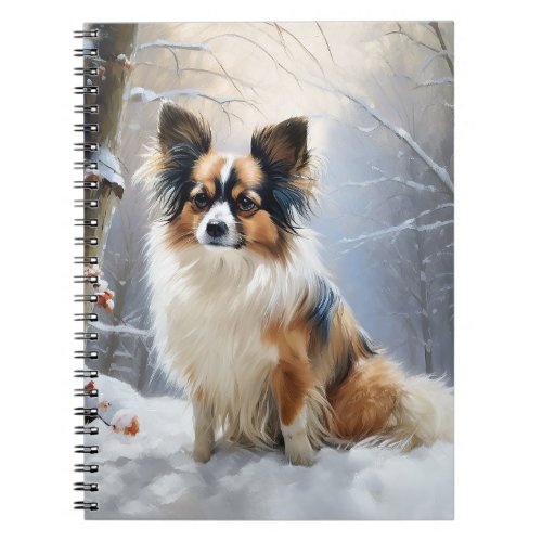 Papillon Let It Snow Christmas  Notebook