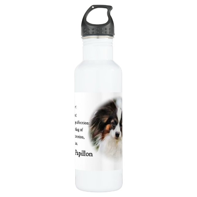 Papillon Love Water Bottle (Front)