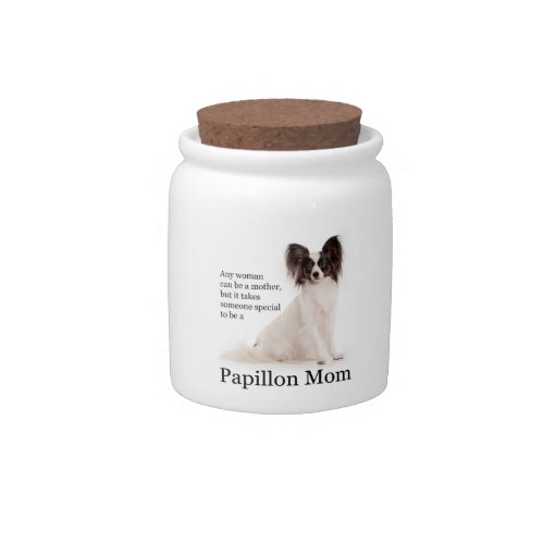 Papillon Mom CandyTreat Jar