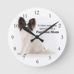 Papillon Mom Clock