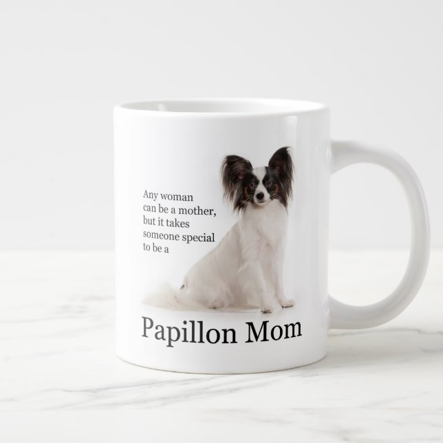 Papillon Mom Jumbo Mug (Right)