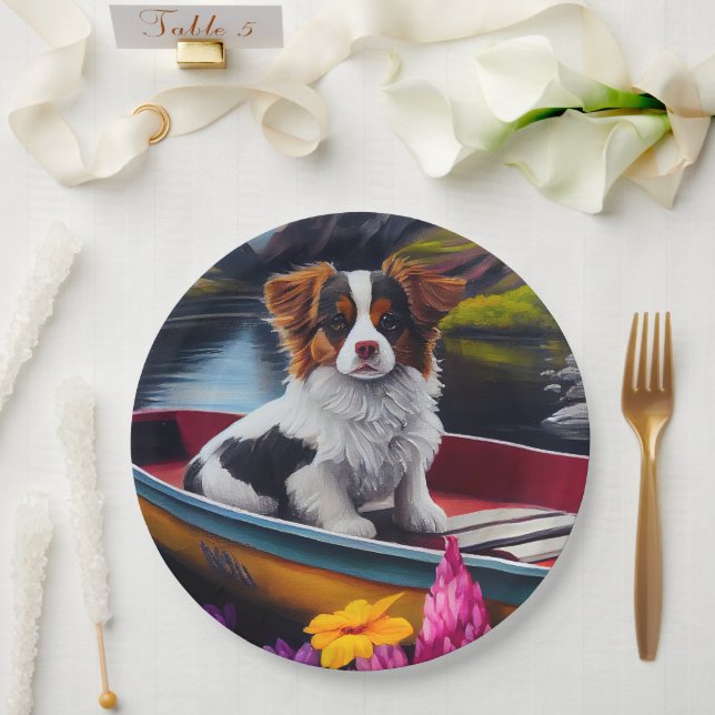 Papillon on a Paddle: A Scenic Adventure Paper Plates (Wedding)