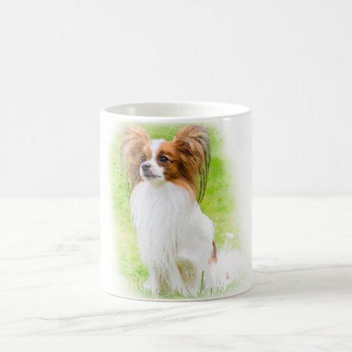 papillonpapilonpapillon dogspapillon dog coffe magic mug