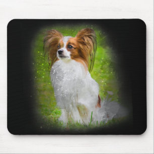 papillon,papilon,papillon dogs,papillon dog, mouse pad