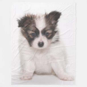 PAPILLON PUPPY FLEECE BLANKET