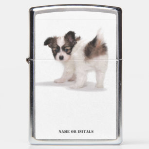 PAPILLON PUPPY ZIPPO LIGHTER