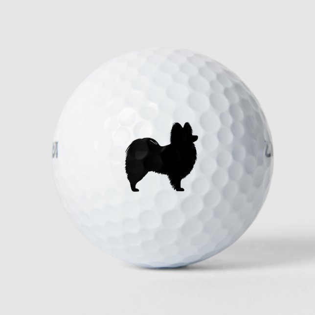 Papillon Silhouette Golf Balls (Front)