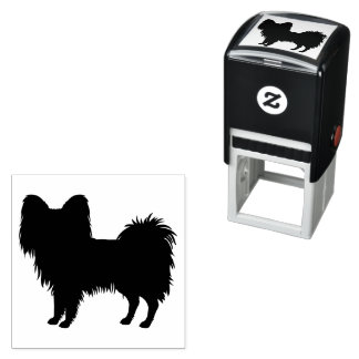 Papillon Toy Breed Dog Silhouette Self-inking Stamp