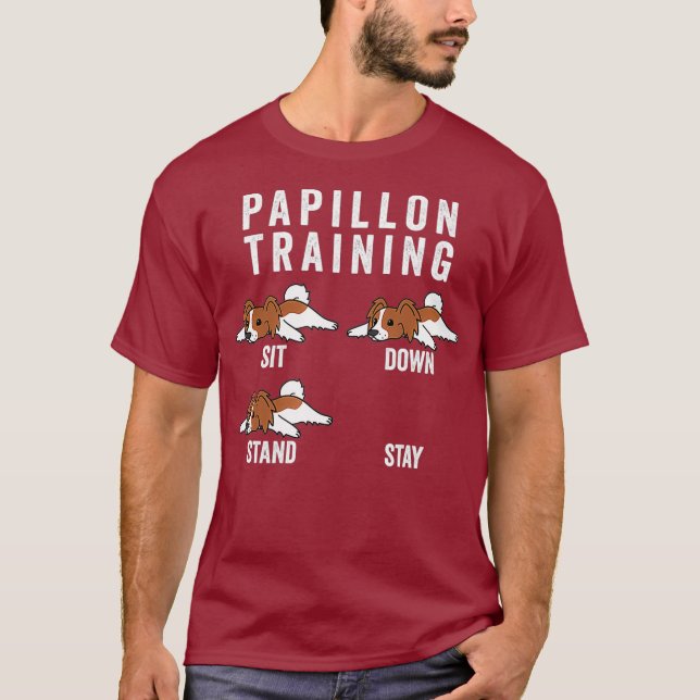 Papillon Training Dog T-Shirt (Front)