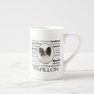 Papillon Traits Bone China Mug