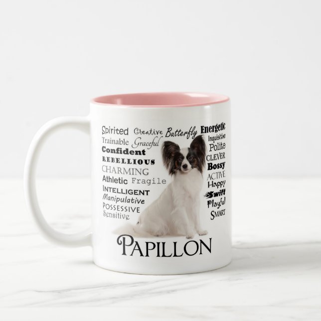 Papillon Traits Mug (Left)