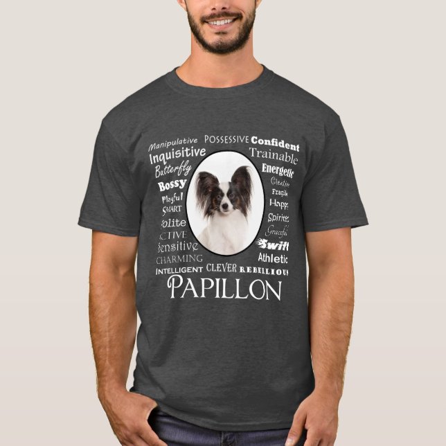 Papillon Traits T-Shirt (Front)