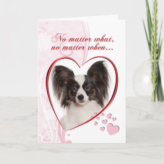 Papillon Valentine's Day Card (Front)